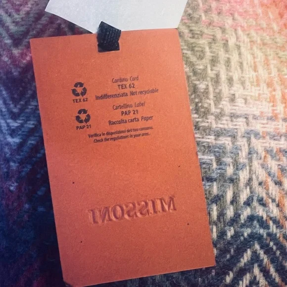 Missoni Italy NWT Luxury Multicolor Zigzag Pattern Down Filled Accent Pillow - Picture 4 of 10